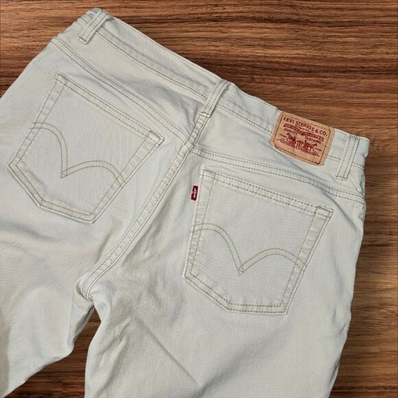 Levi's Relaxed Fit Bootcut 550 Cream Denim Jeans - Picture 4 of 6
